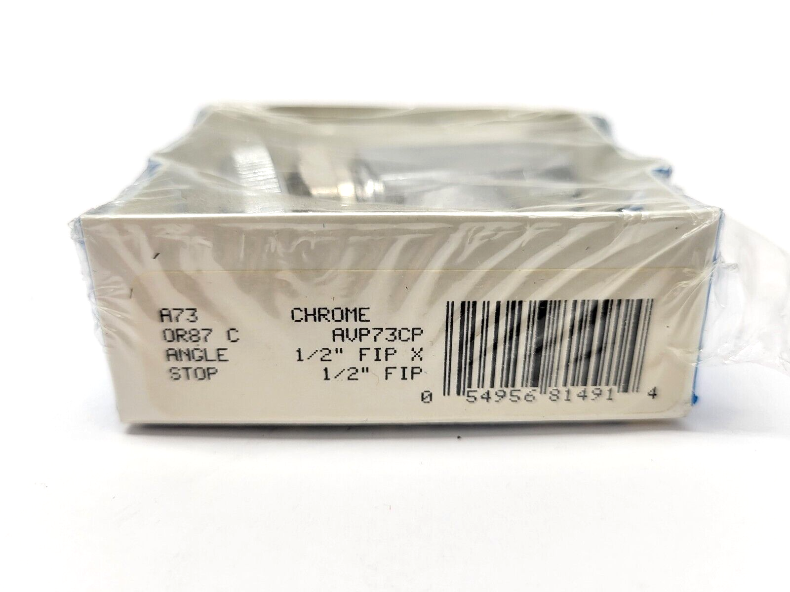 BOB ACP73CP Angle Stop Valve A73OR87 C Chrome 1/2" Inlet x 1/2" Outlet - Maverick Industrial Sales