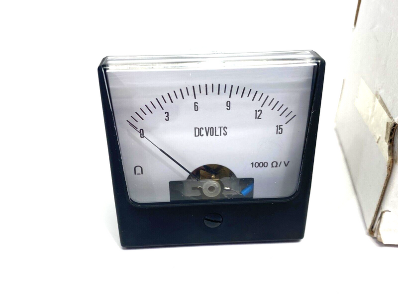 Rish Series 12G436 Vista Analog DC Volt Panel Meter - Maverick Industrial Sales