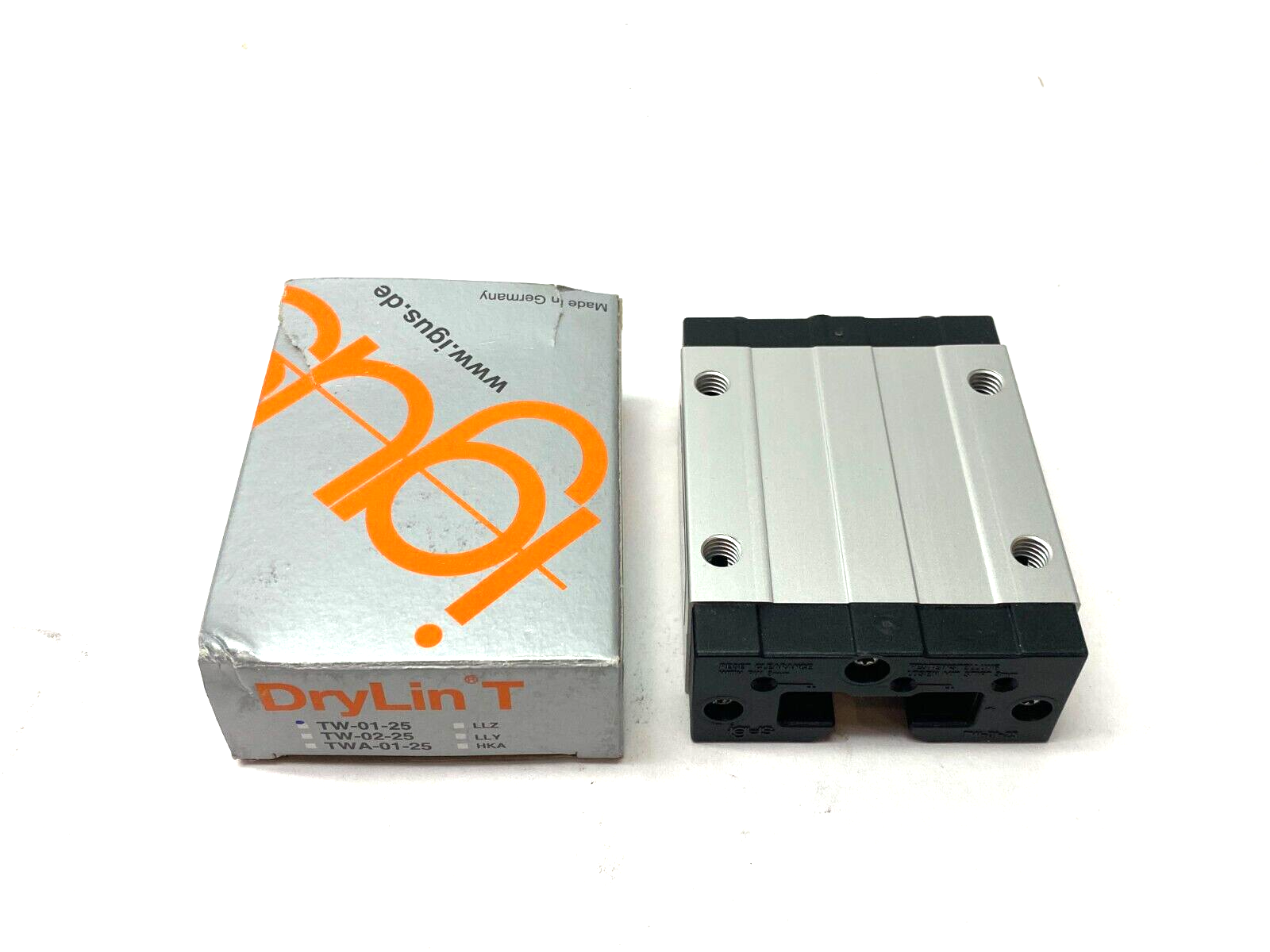 Igus TW-01-25 DryLin T Linear Guide System Standard Carriage - Maverick Industrial Sales