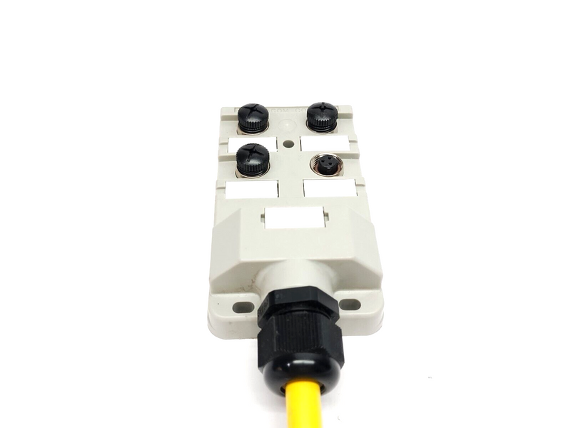 Mencom JAC-430-006-C050 4-Port 3-Pin M12 Junction Block 0.5m CABLE - Maverick Industrial Sales