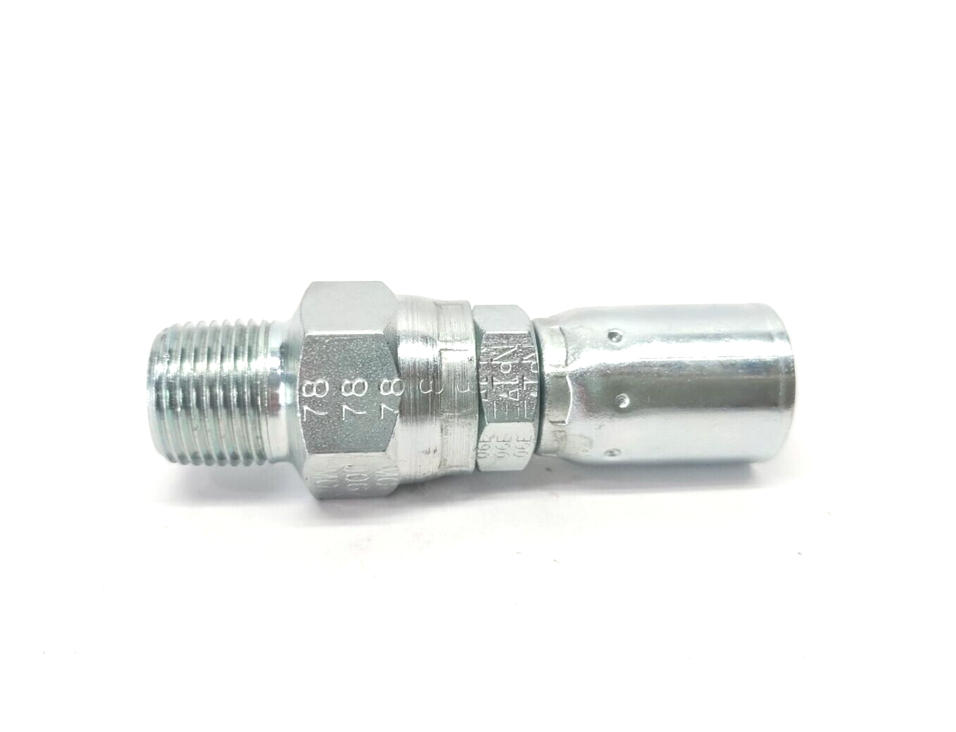 Danfoss 06E-J06 Weatherhead Crimp Hose Pipe Swivel Fitting 3/8" Tube 3/8"NPT 2PK - Maverick Industrial Sales
