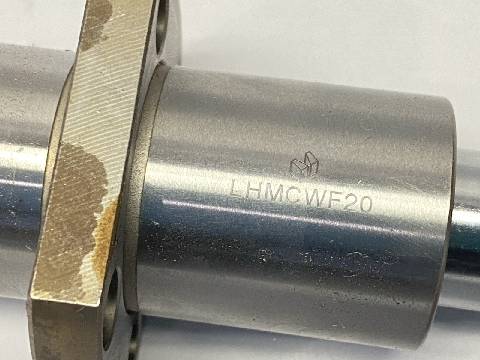 LHMCWF20 | Misumi Center Flanged Linear Ball Bearing 20mm Diameter w/ Shaft 200mm - Used - Maverick Industrial Sales