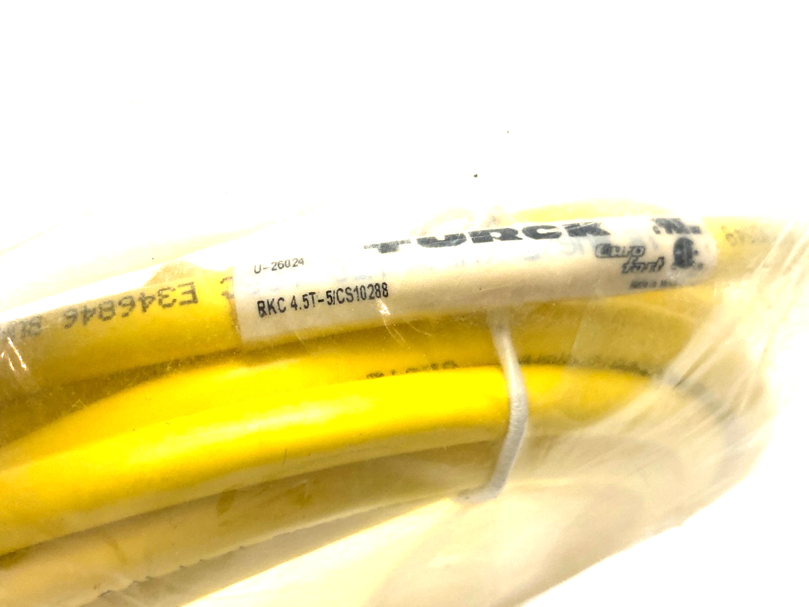 Turck RKC 4.5T-5/CS10288 Eurofast Single Ended Cordset 5-Pin M12, U-26024 - Maverick Industrial Sales