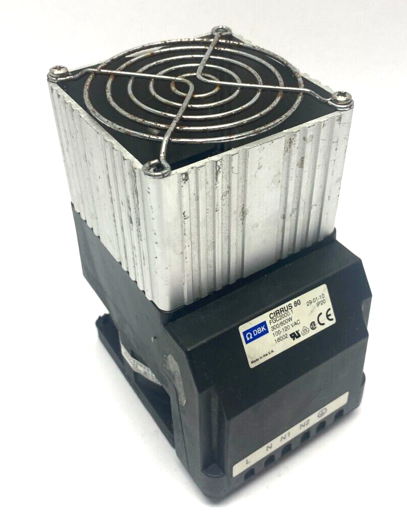 DBK FGC2000.1 CIRRUS 80 Fan Heater 300/600W 100-120VAC IP20 16002 - Maverick Industrial Sales