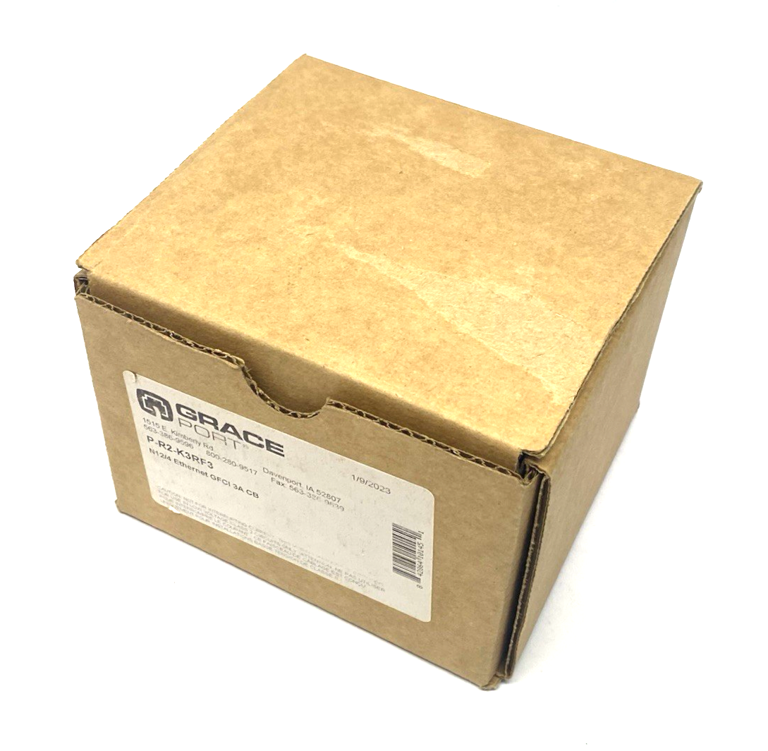 P-R2-K3RF3 | Grace Technologies GracePort Ethernet Panel Interface Connector - New – Open box - Maverick Industrial Sales