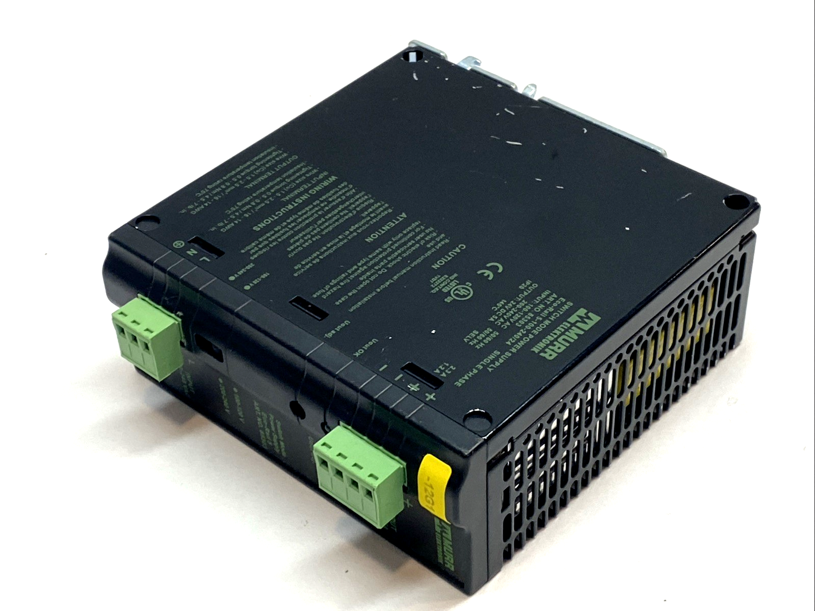 85303 | Murr Elektronik Eco-Rail Power Supply 24VDC 5A - For parts or not working - Maverick Industrial Sales