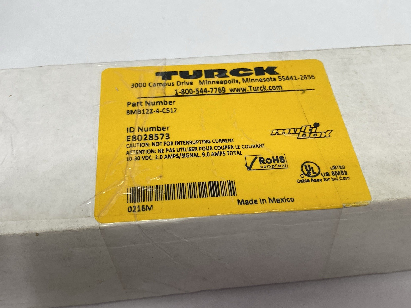 8MB12Z-4-CS12 | Turck multibox Junction Box, 8-Port M12, M23 Homerun, E8028573 - New Other - Maverick Industrial Sales
