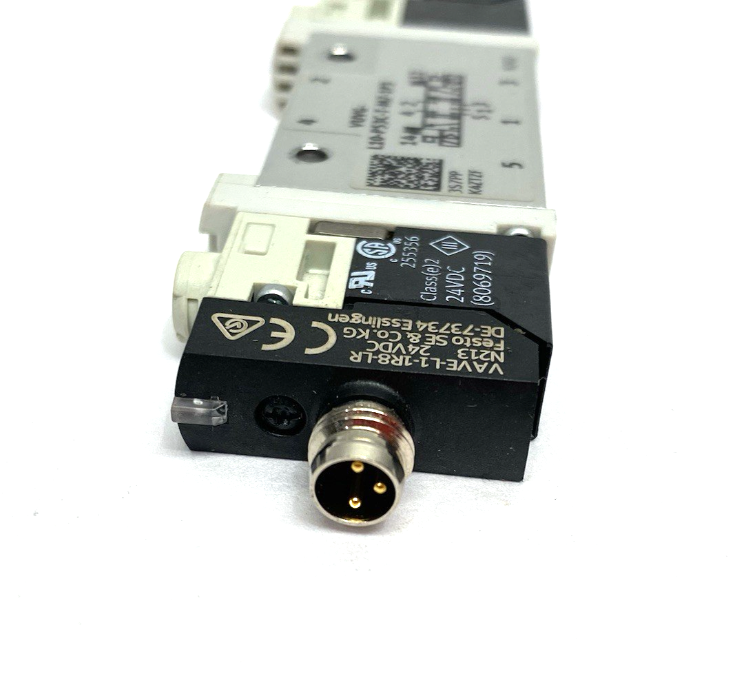 VUVG-L10-P53C-T-M7-1P3 | Festo Air Pilot Control Solenoid Valve 5/3 Closed, 566476 - Used - Maverick Industrial Sales