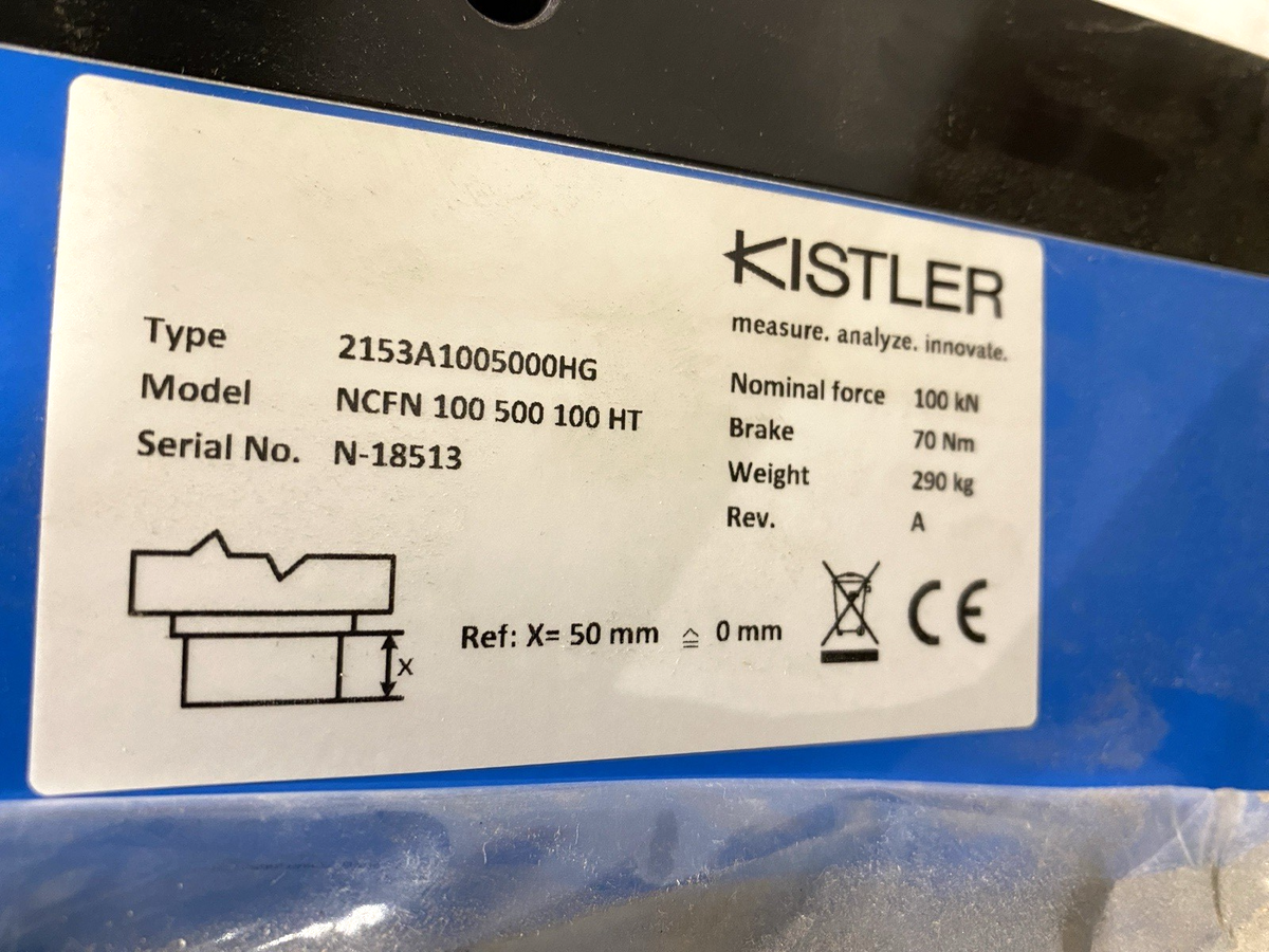 Kistler 2153A1005000HG Servo Press 100kN NFCN 100 500 100 HT - Maverick Industrial Sales