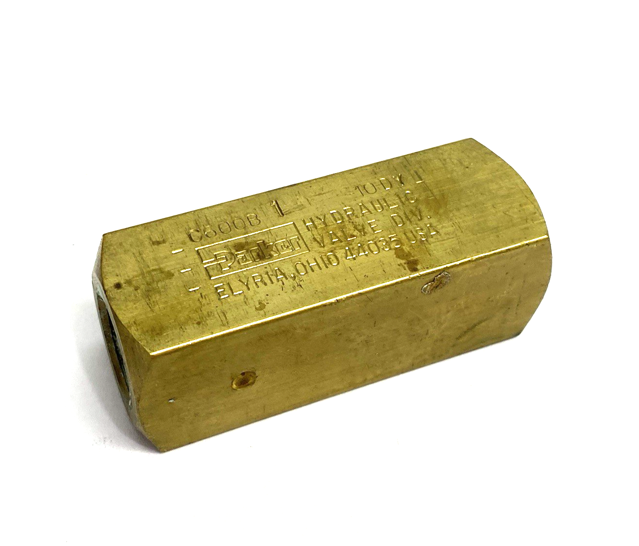 C600B | Parker Inline Colorflow Hydraulic Check Valve 2000psi - Used - Maverick Industrial Sales