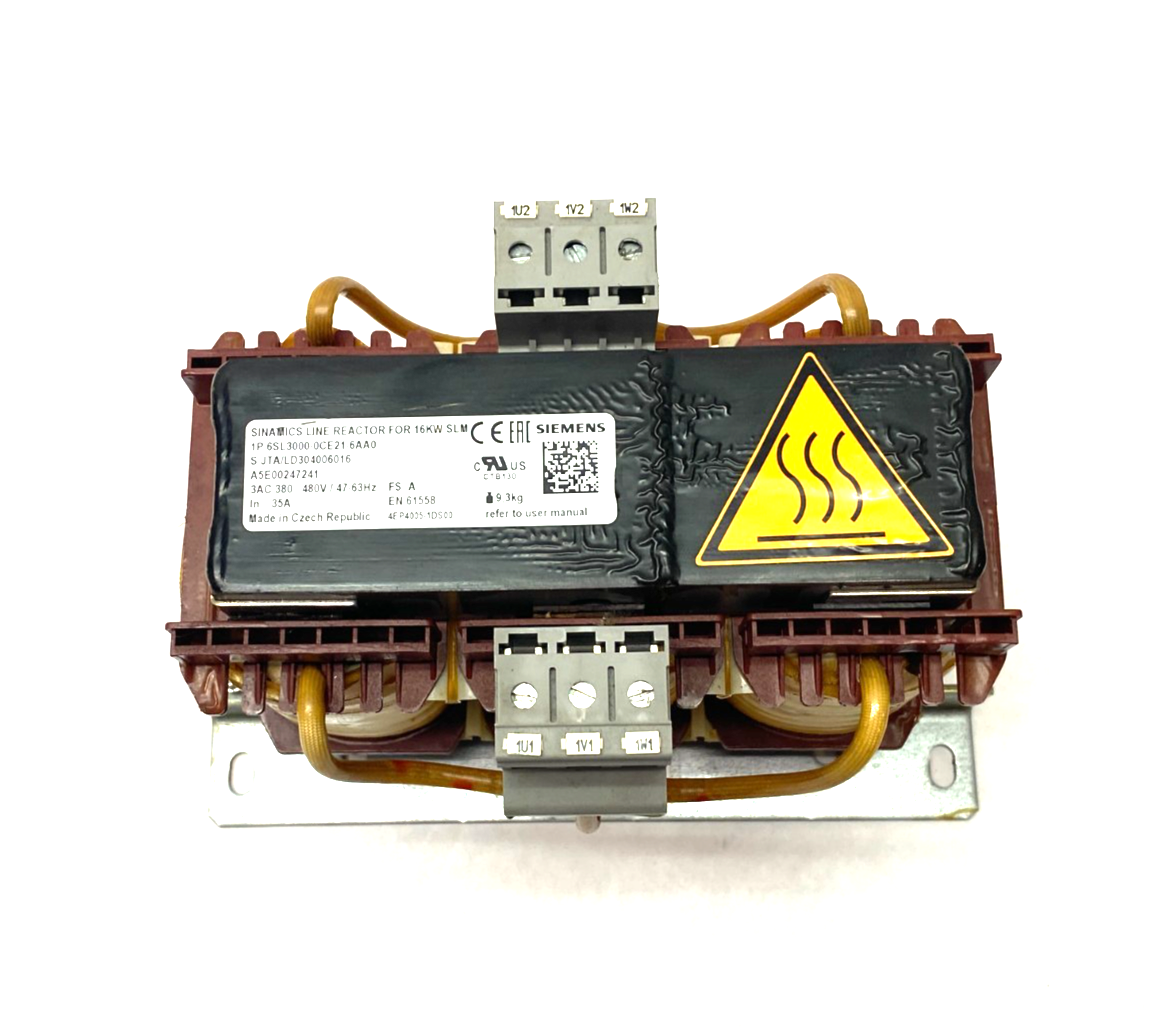 Siemens 6SL3000-0CE21-6AA0 SINAMICS Line Reactor for 16KW SLM - Maverick Industrial Sales
