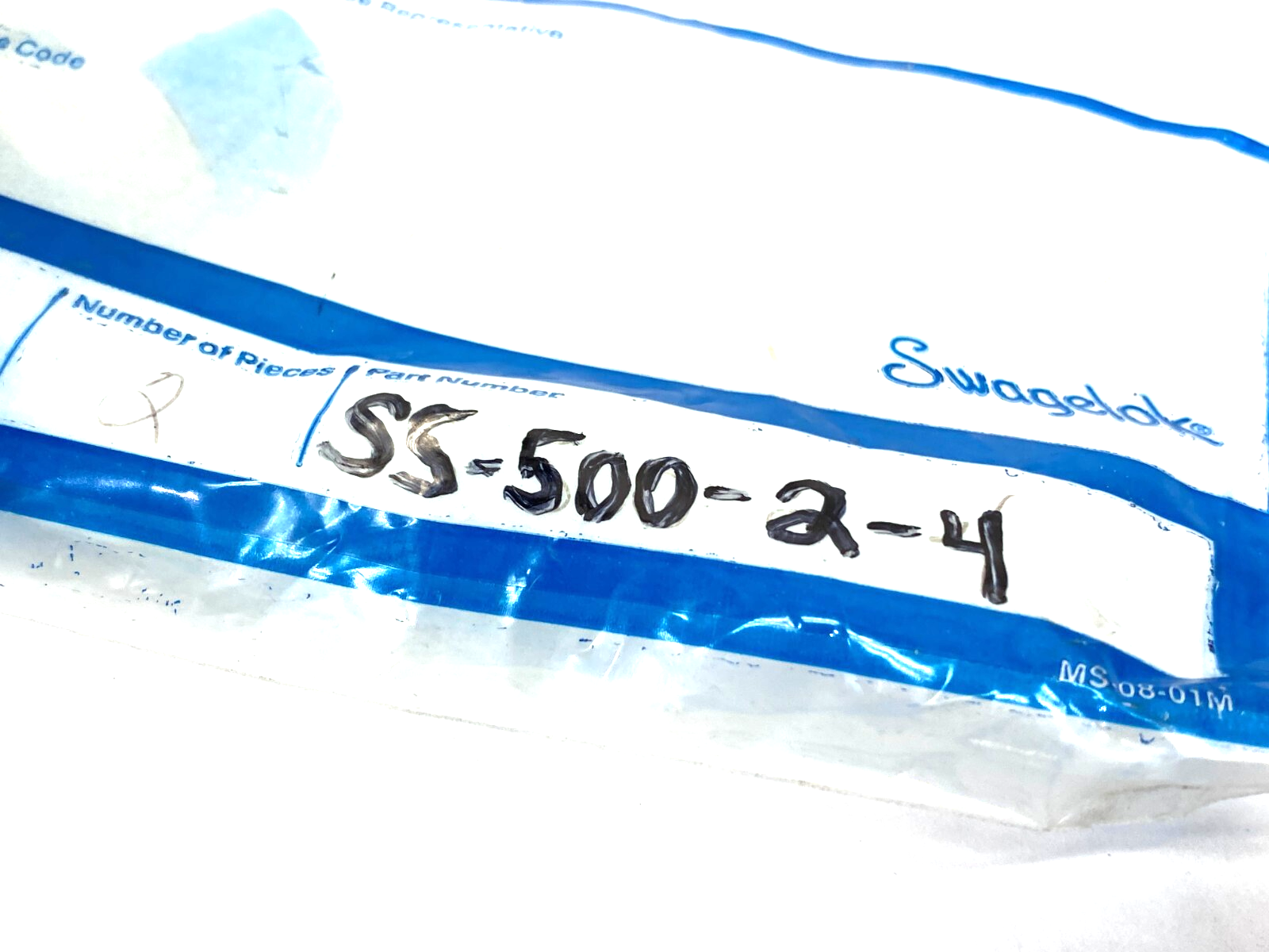 Swagelok SS-500-2-4 Stainless Steel Elbow Fitting 5/16" Tube 1/4" Pipe LOT OF 2 - Maverick Industrial Sales