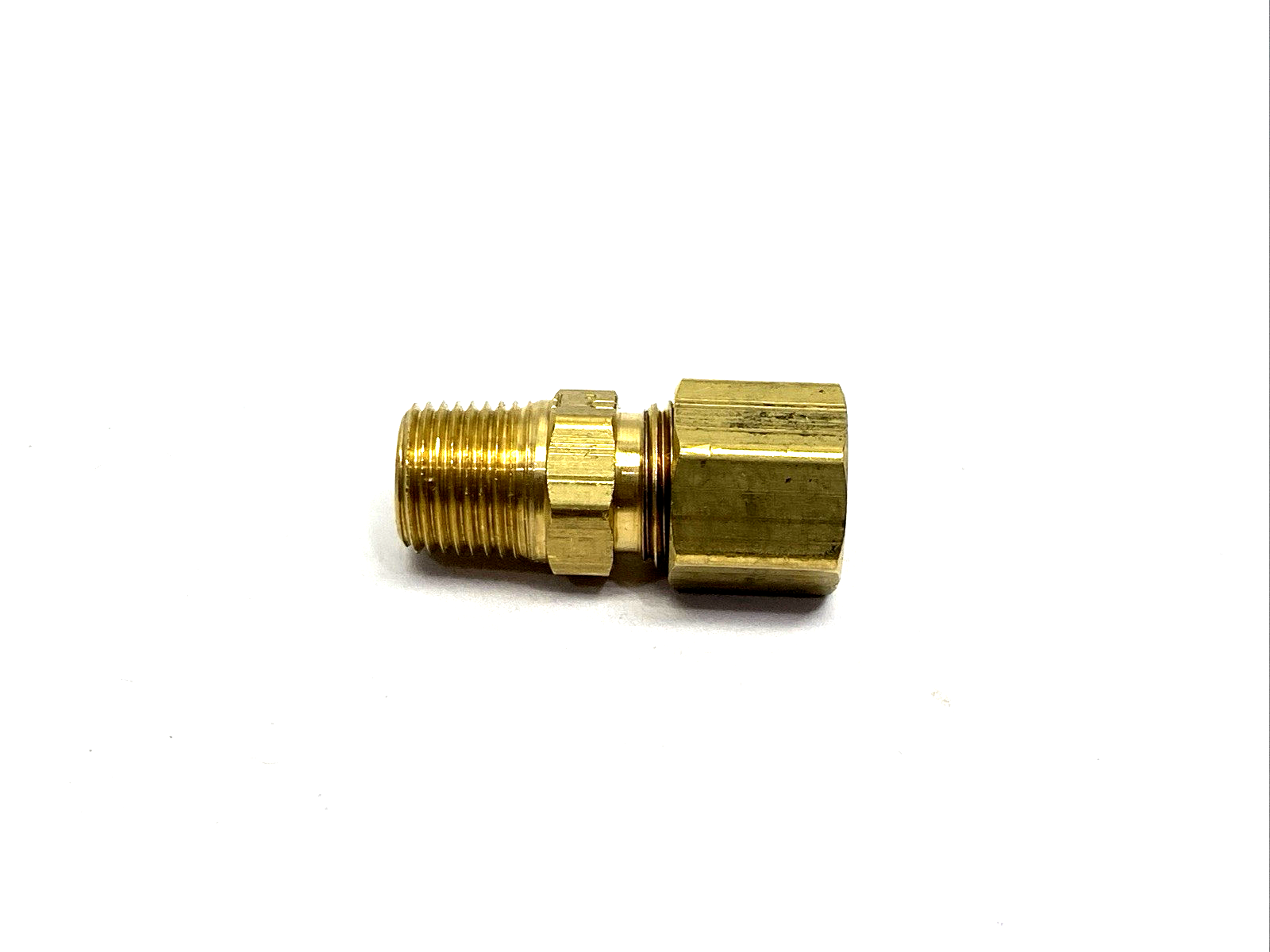 Parker 68C-4-2 Brass Compression Fitting 1/8" Male NPT x 1/4" Compression 4-PK - Maverick Industrial Sales