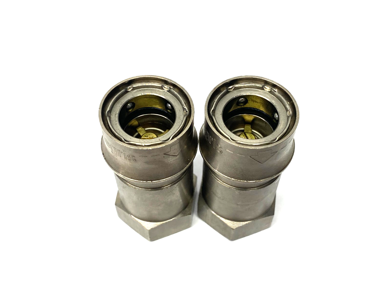0172 12 21 | Parker Legris Quick-Acting Metal Coupler G1/2, 12mm Dia.LOT OF 2 - New Other - Maverick Industrial Sales