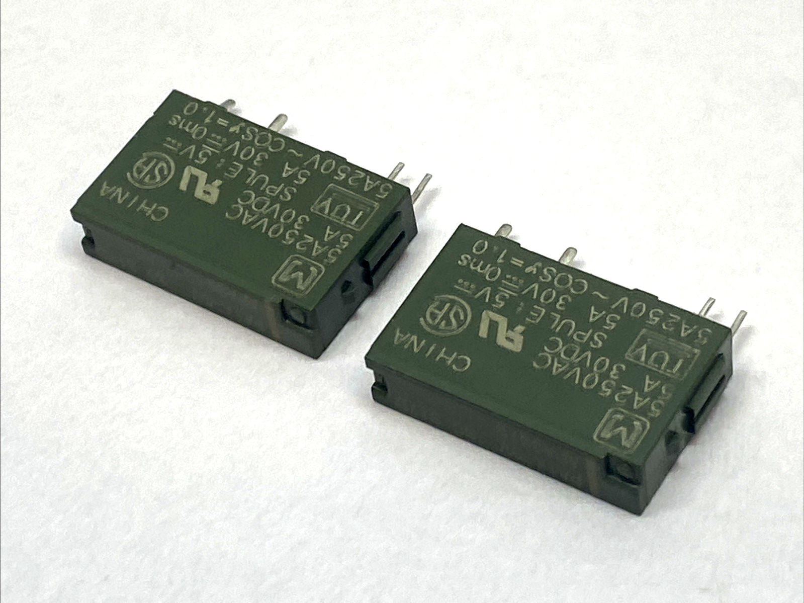 PA1a-5V | Matsushita Slim Power Relay 5VDC Coil 250VAC PCB LOT OF 2 - Used - Maverick Industrial Sales