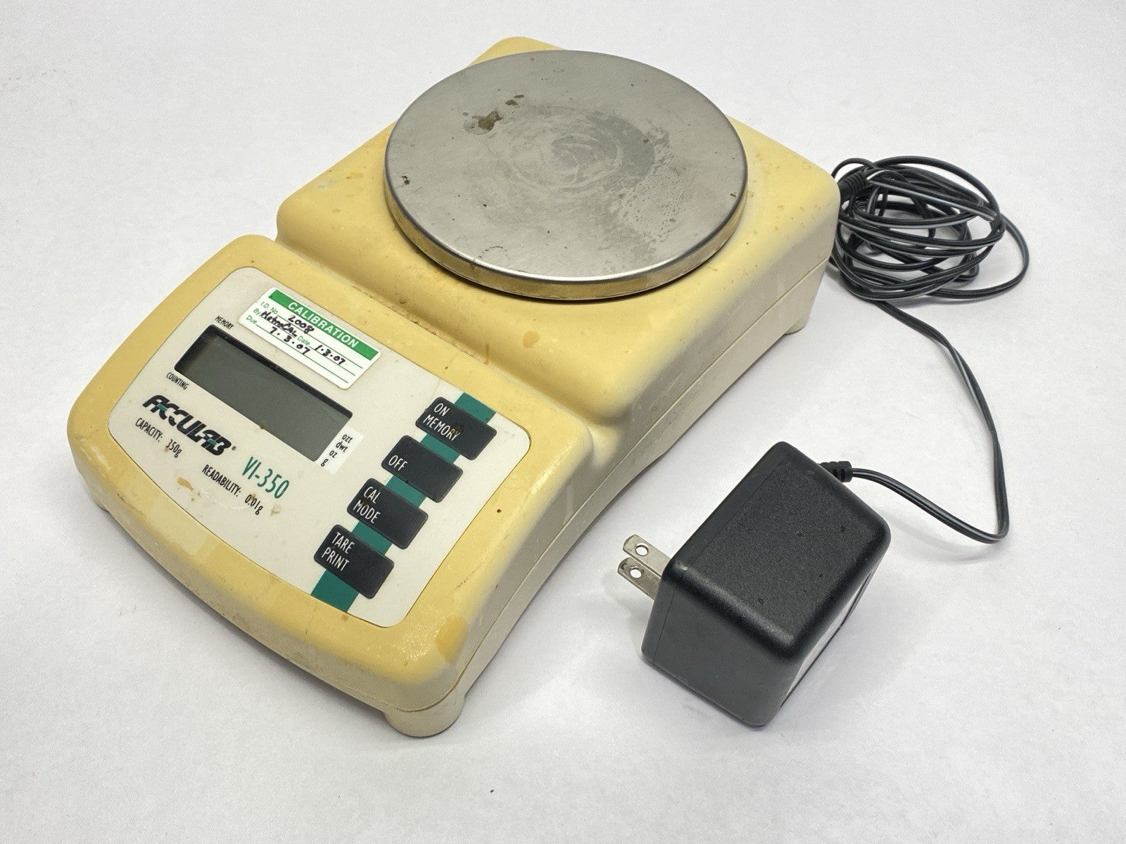 VI-350 | Acculab Toploading Balance 0.01g Readability 350g Capacity - For parts or not working - Maverick Industrial Sales