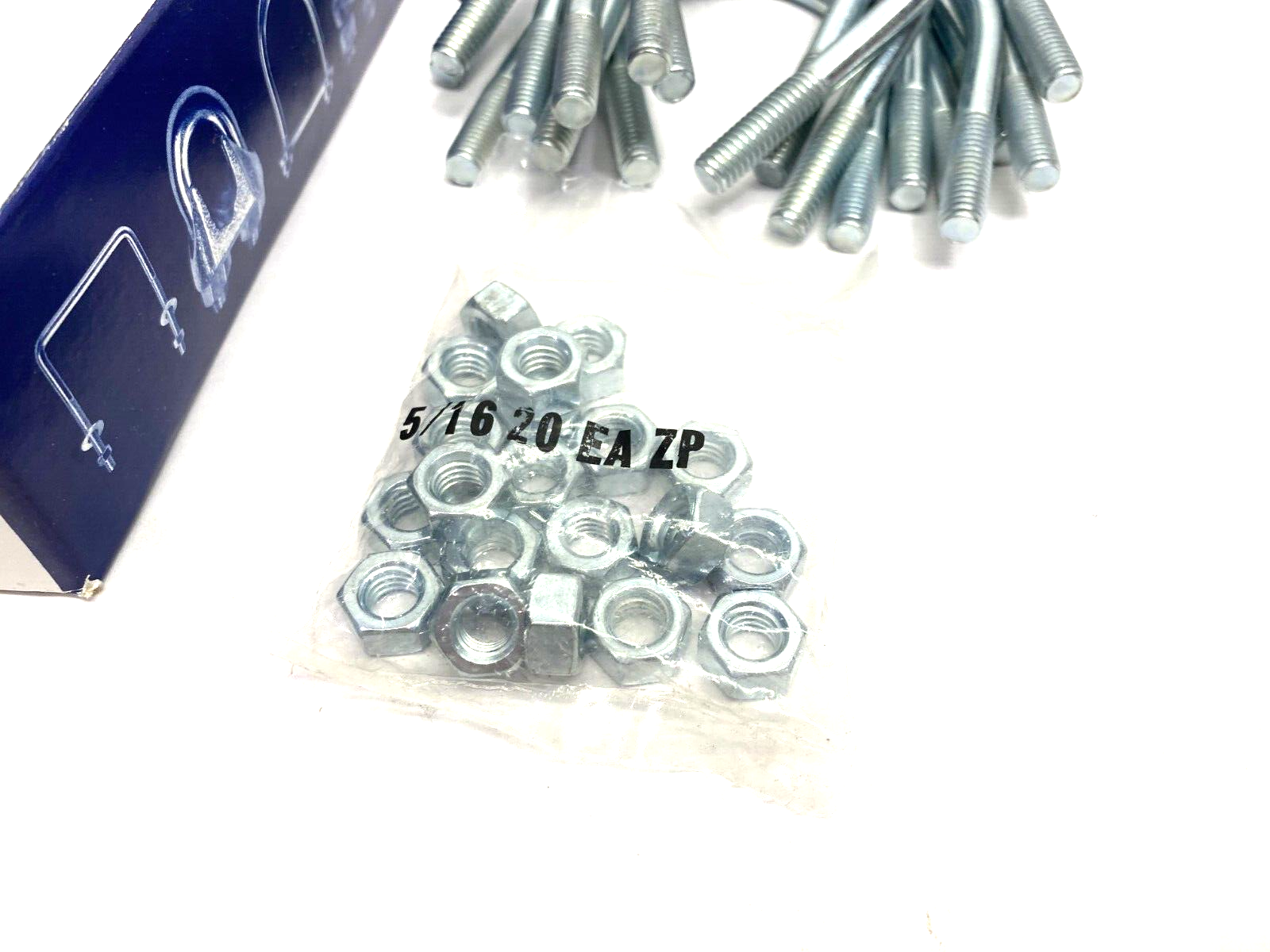 Chicago Hardware 50065 4 U-Bolts for 2" Pipe, 5/16" x 2-1/2" x 3-3/16" BOX OF 10 - Maverick Industrial Sales