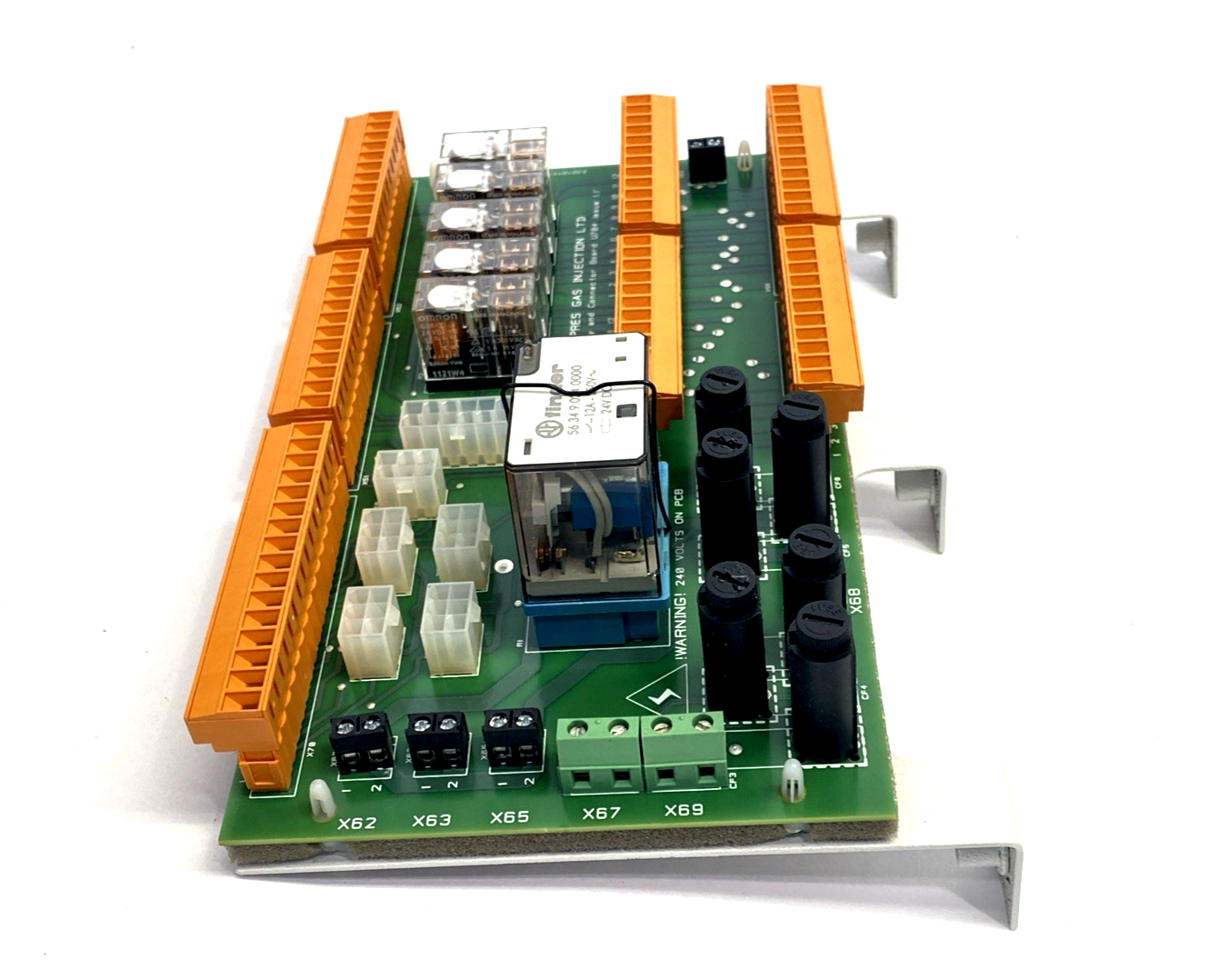 U704 | Cinpres Gas Injection Relay & Connector Board PCB, Issue 1.1, Omron Relays - Used - Maverick Industrial Sales