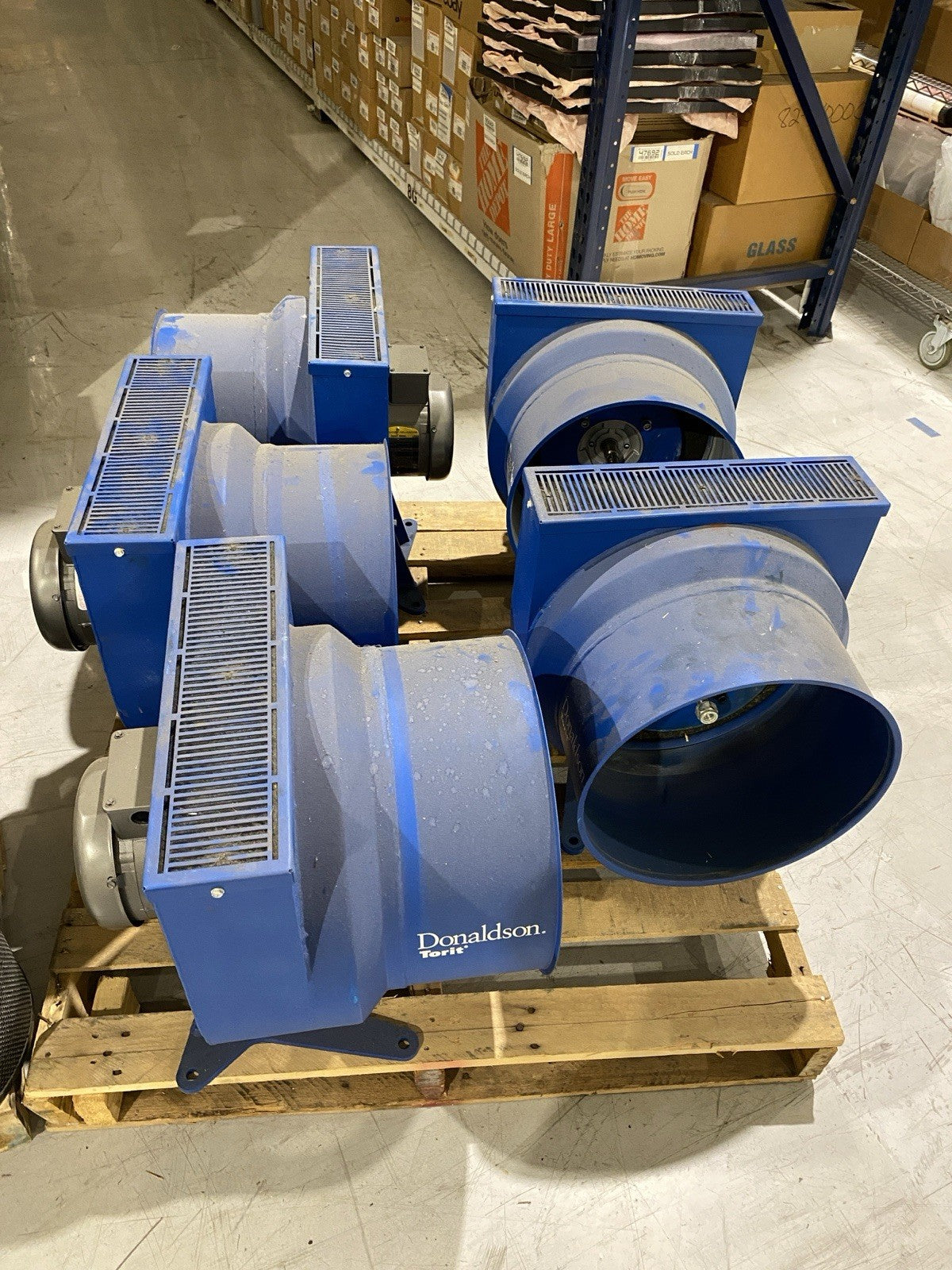 E-500 | Lot of 9 Donaldson Torit Centrifugal Mist Separator with Parts. For Repair - For parts or not working - Maverick Industrial Sales