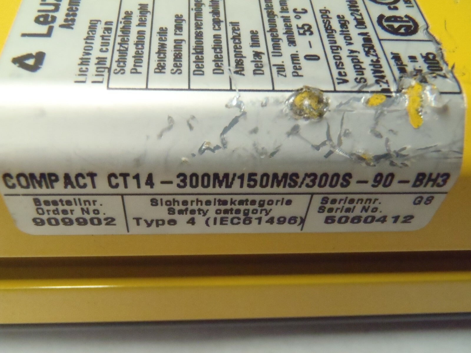 Leuze Lumiflex CT14-300M/150MS/300S-90-BH3 BH5 Light Curtain Transmitter Receive - Maverick Industrial Sales