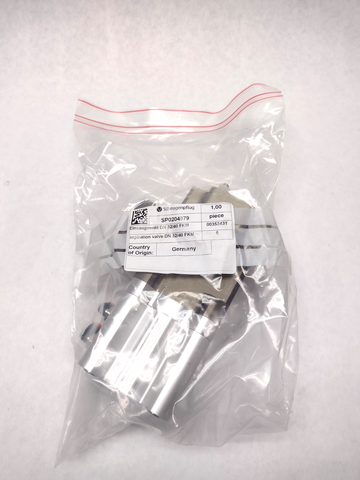 Scheugenpflug SP020479 Aspiration Valve DN 32/40 FKM - Maverick Industrial Sales