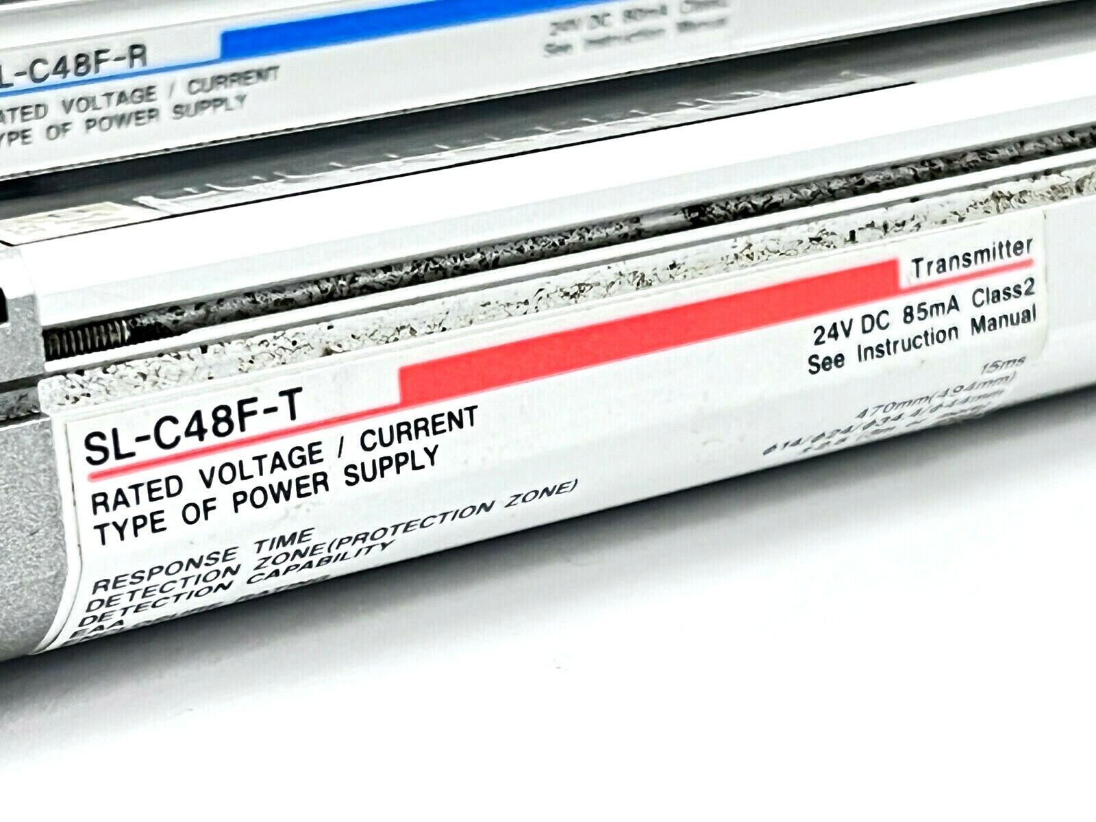 Keyence SL-C48F-T SL-C48F-R Light Curtain Set w/ SL-S2-R SL-S2-T Cables - Maverick Industrial Sales