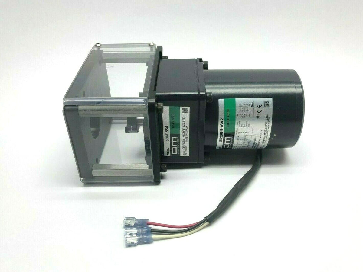 5TK20GN-AW2U / 5GN15SA | Oriental Motor 5TK20GN-AW2 Torque Motor & 5GN15SA Gear Head, Drive, Surekap - Used - Maverick Industrial Sales