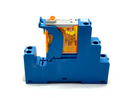 Finder 97.01 Relay Base w/ 46.61.8.120.0054 Relay 120VAC 16A - Maverick Industrial Sales