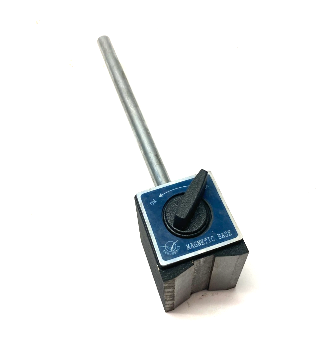 Aerospace Magnetic Base Test Tool/Indicator Holder 7" Post, 9" Overall Height - Maverick Industrial Sales