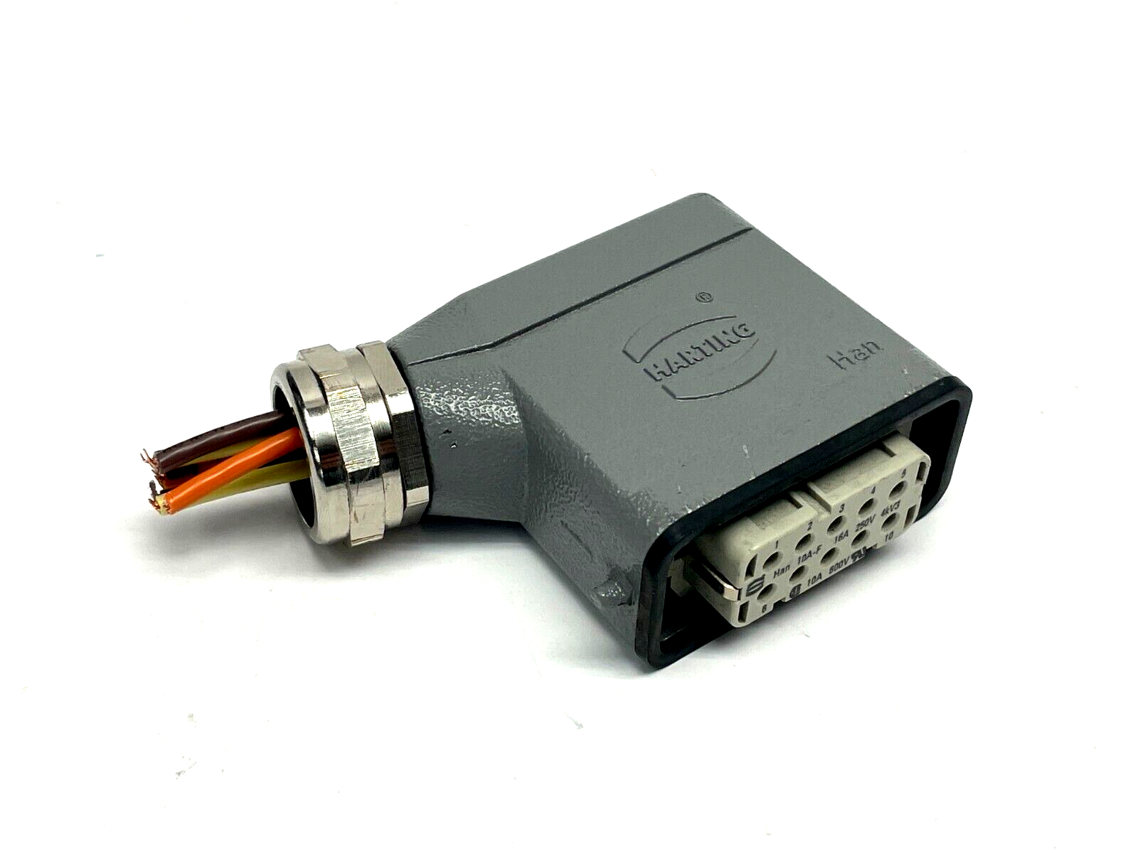 Harting 09 20 010 1541 Hooded Insert Connector Female 09 20 010 2812 - Maverick Industrial Sales