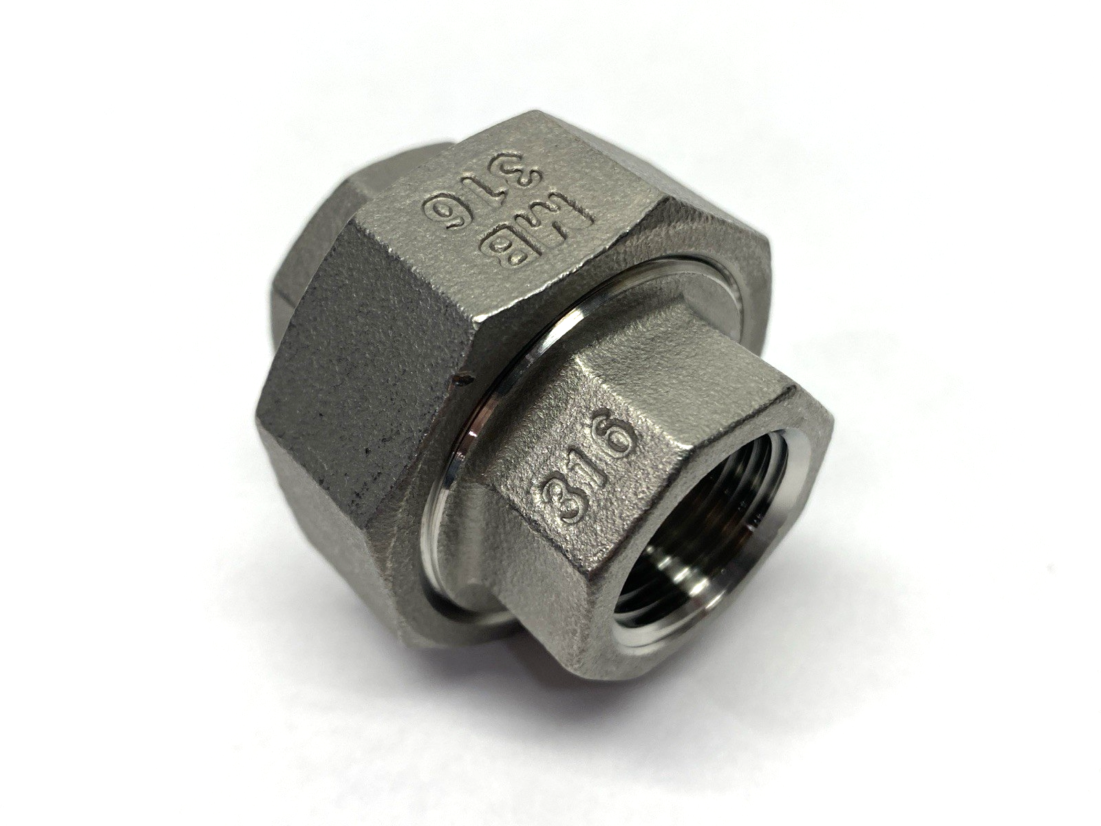 1/2" T-316 Stainless Steel Union Fitting Class 150 - Maverick Industrial Sales