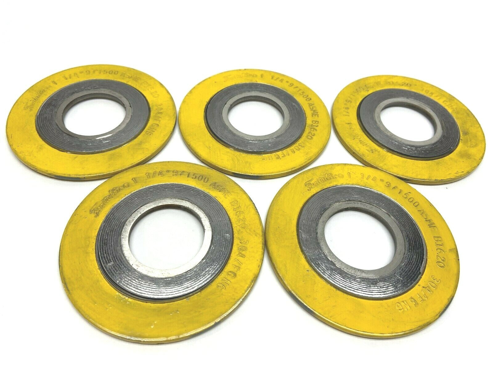 Flexitallic 1 1/4" 9/1500 1.5" Pipesize Spiral Wound Gasket LOT OF 5 - Maverick Industrial Sales