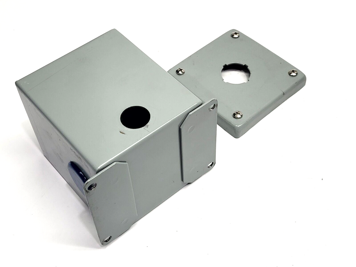 Hoffman E1PBX Extra-Deep Pushbutton Enclosure 4" x 4" x 4-3/4" - Maverick Industrial Sales