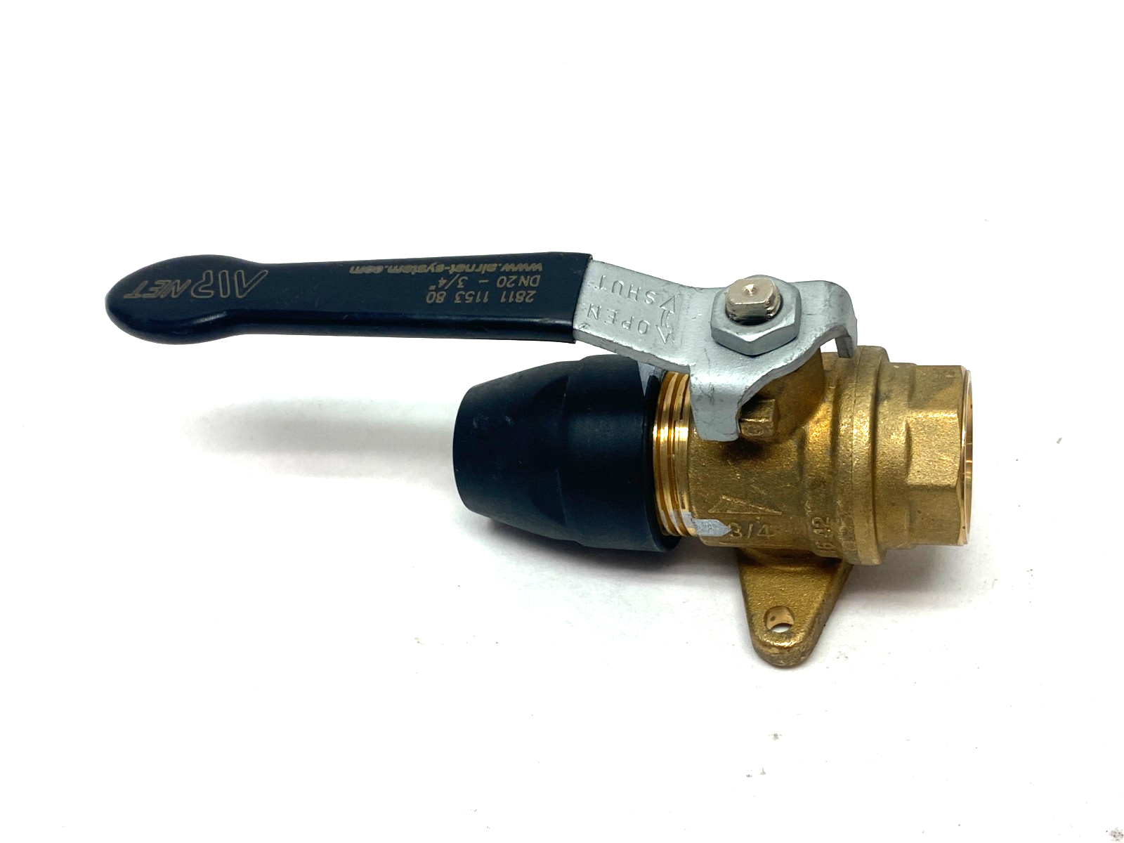 Airnet 2811 1153 80 Ball Valve Female 3/4" NPT to DN20mm Air Tube - Maverick Industrial Sales