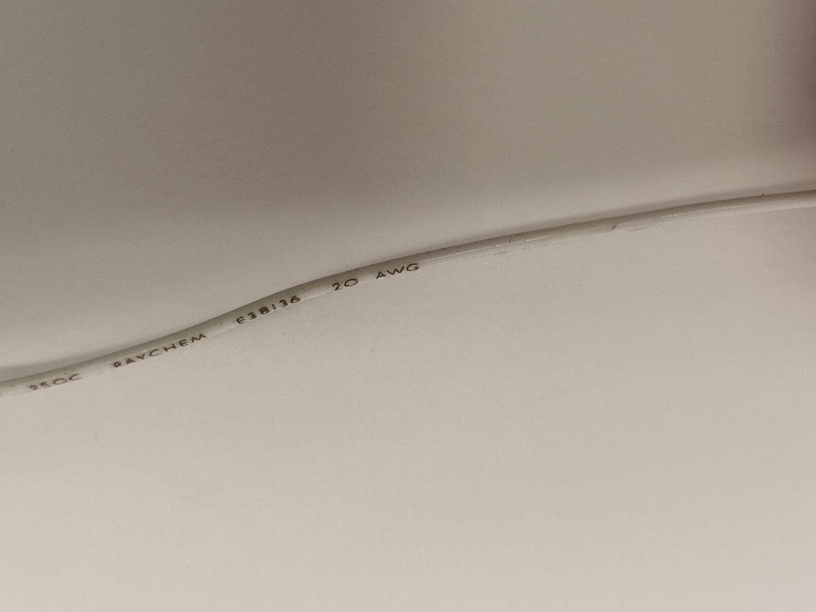 Raychem FLTXC0313-20-9 White AWM Style 10297 Wire 20 AWG 600V 489019-000 4500' - Maverick Industrial Sales