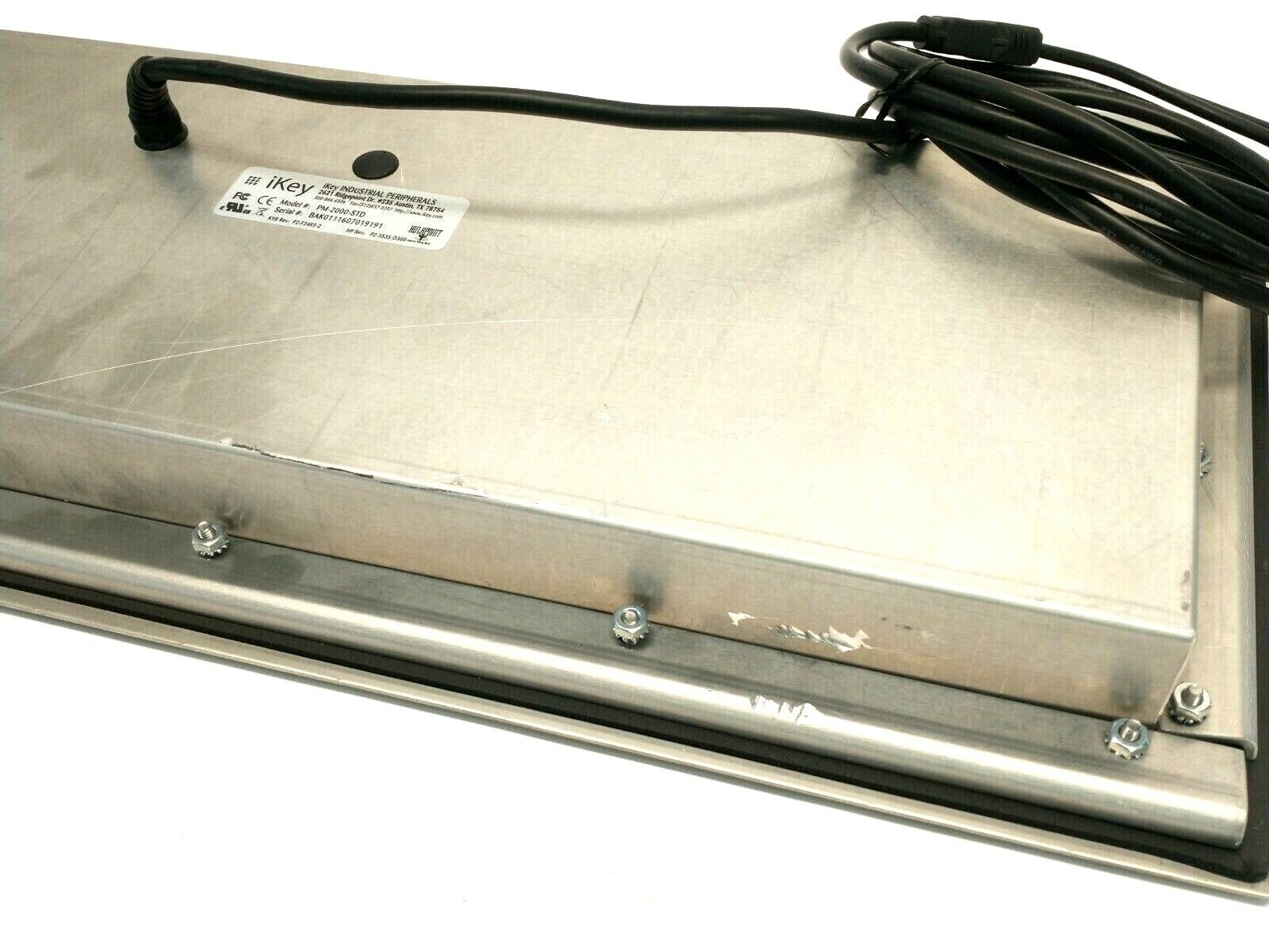 iKey PM-2000-STD Industrial Panel Mount Keyboard w/ Integral HulaPoint II Mouse - Maverick Industrial Sales