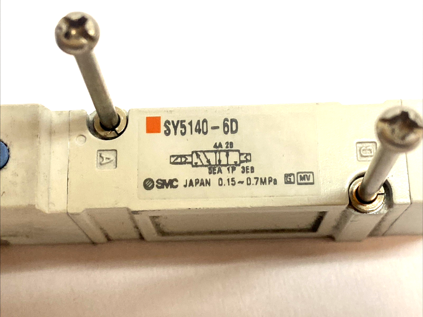 SY5140-6D | SMC 5-Port Solenoid Valve Single Coil Base Mount - Used - Maverick Industrial Sales