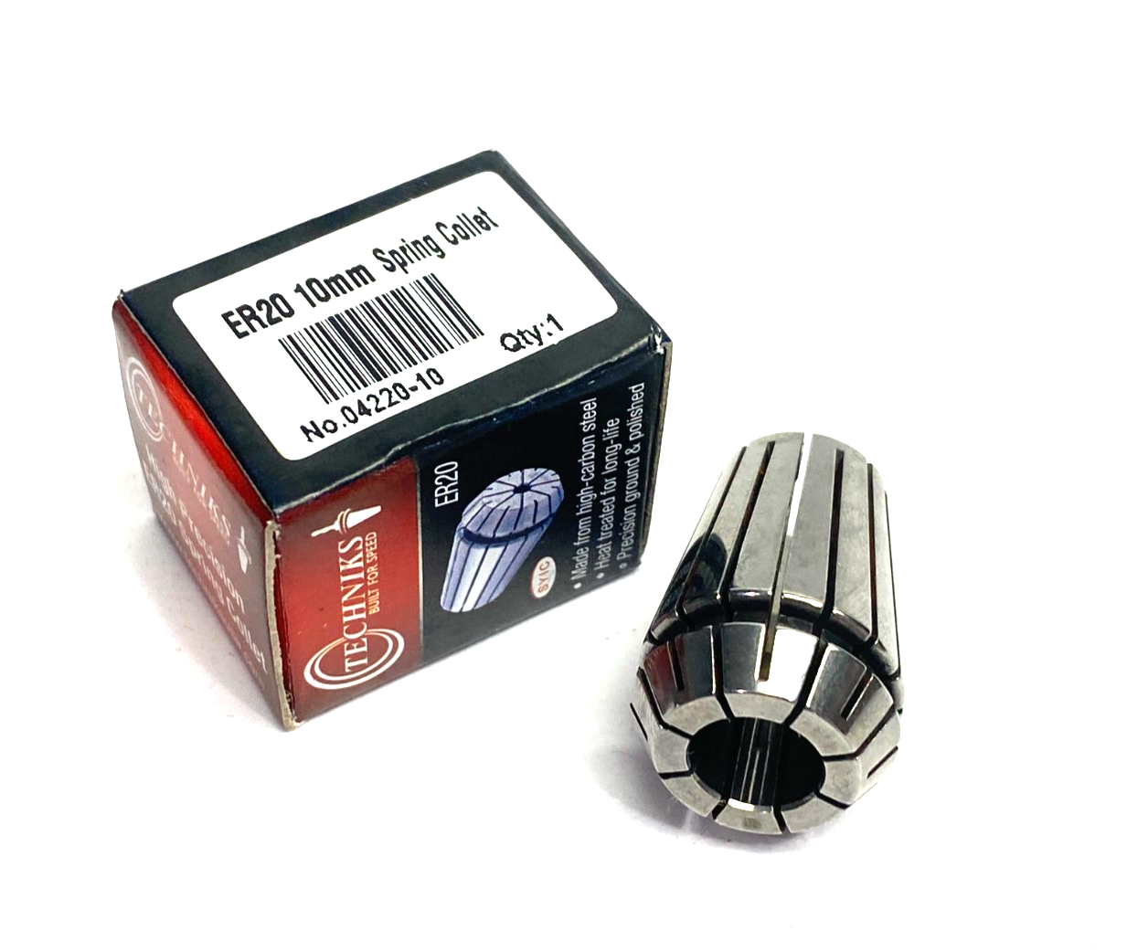 Techniks ER20 10mm Spring Collet SYIC 04220-10 - Maverick Industrial Sales