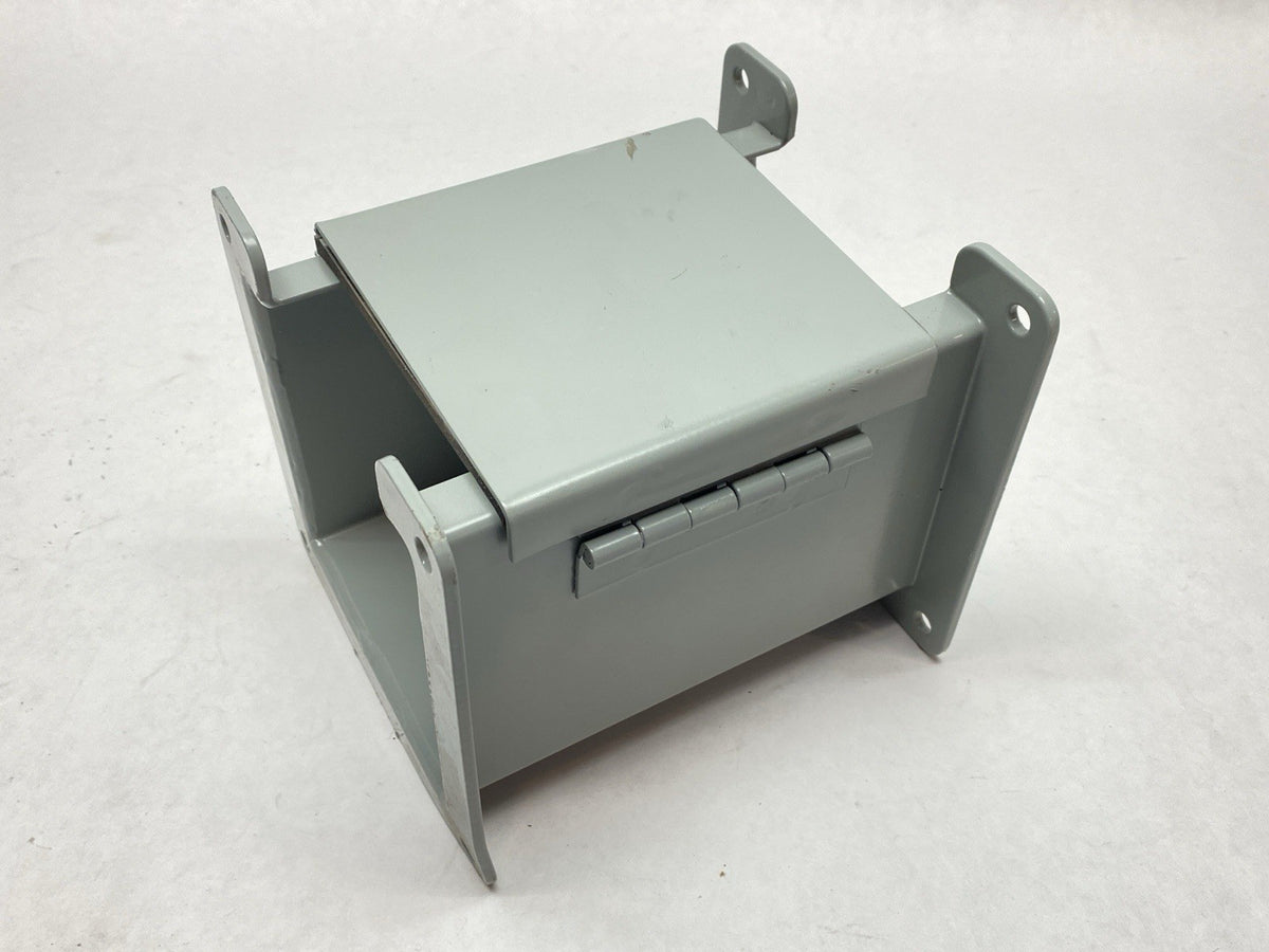 F44L06 | Hoffman nVent Lay-in Wireway Section Straight Hinged Cover Gray - New – Open box - Maverick Industrial Sales