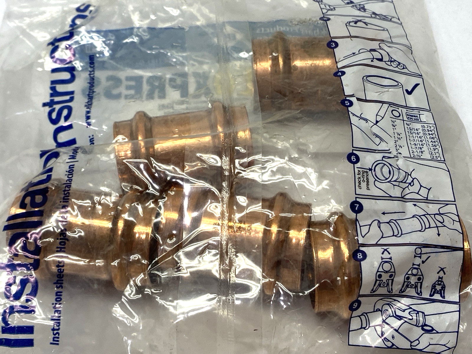 Apollo Press 10075504 Copper Coupling LOT OF 5 - Maverick Industrial Sales