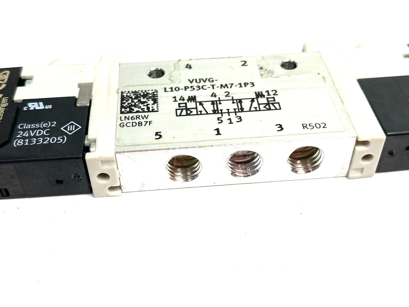 VUVG-L10-P53C-T-M7-1P3 | Festo Air Pilot Control Solenoid Valve 5/3 Closed 566476 - Used - Maverick Industrial Sales
