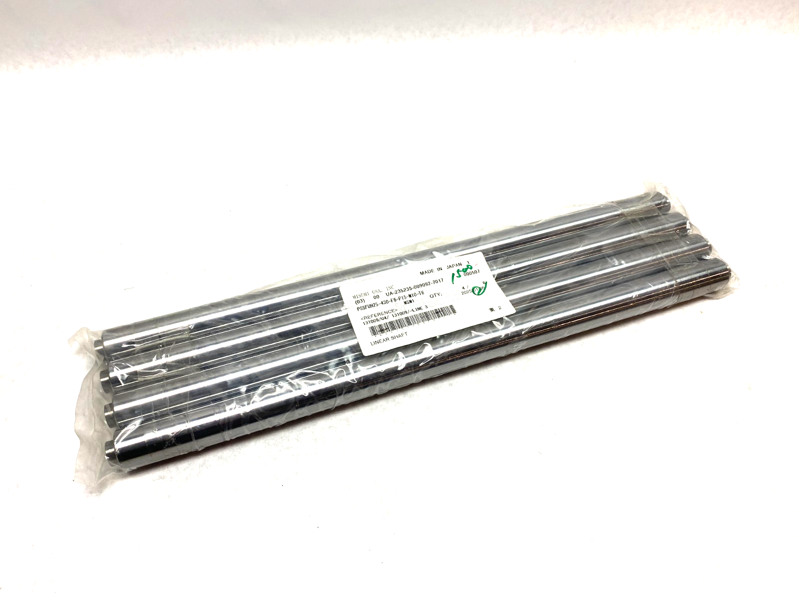 PSSFUH25-430-F6-P15-M10-T6 | MiSUMi Precision Linear Shaft, Stepped Ends PKG OF 4 - New - Maverick Industrial Sales