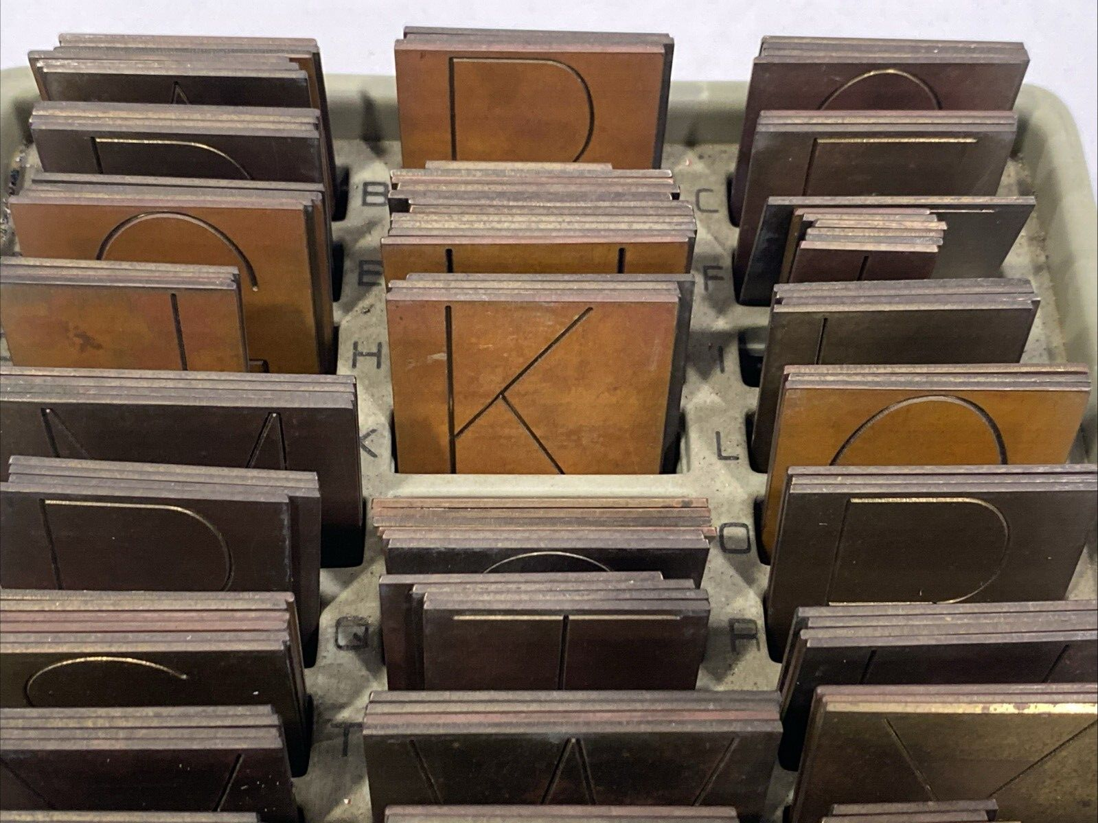 New Hermes 35-0?? Engraving Font Block Set 2-3/4" - Used - Maverick Industrial Sales