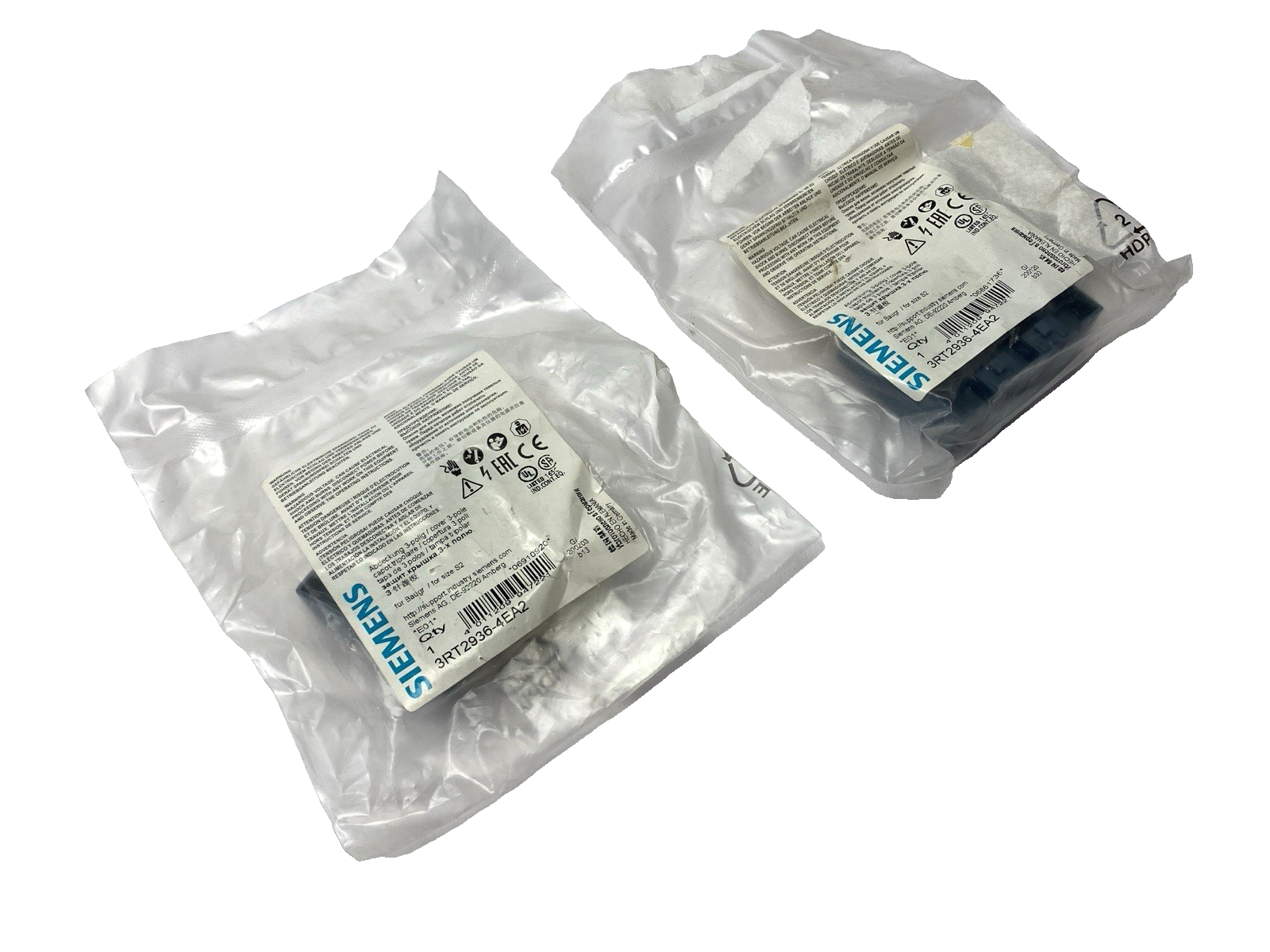 3RT2936-4EA2 | Siemens Terminal Cover 3-Pole LOT OF 2 - New – Open box - Maverick Industrial Sales