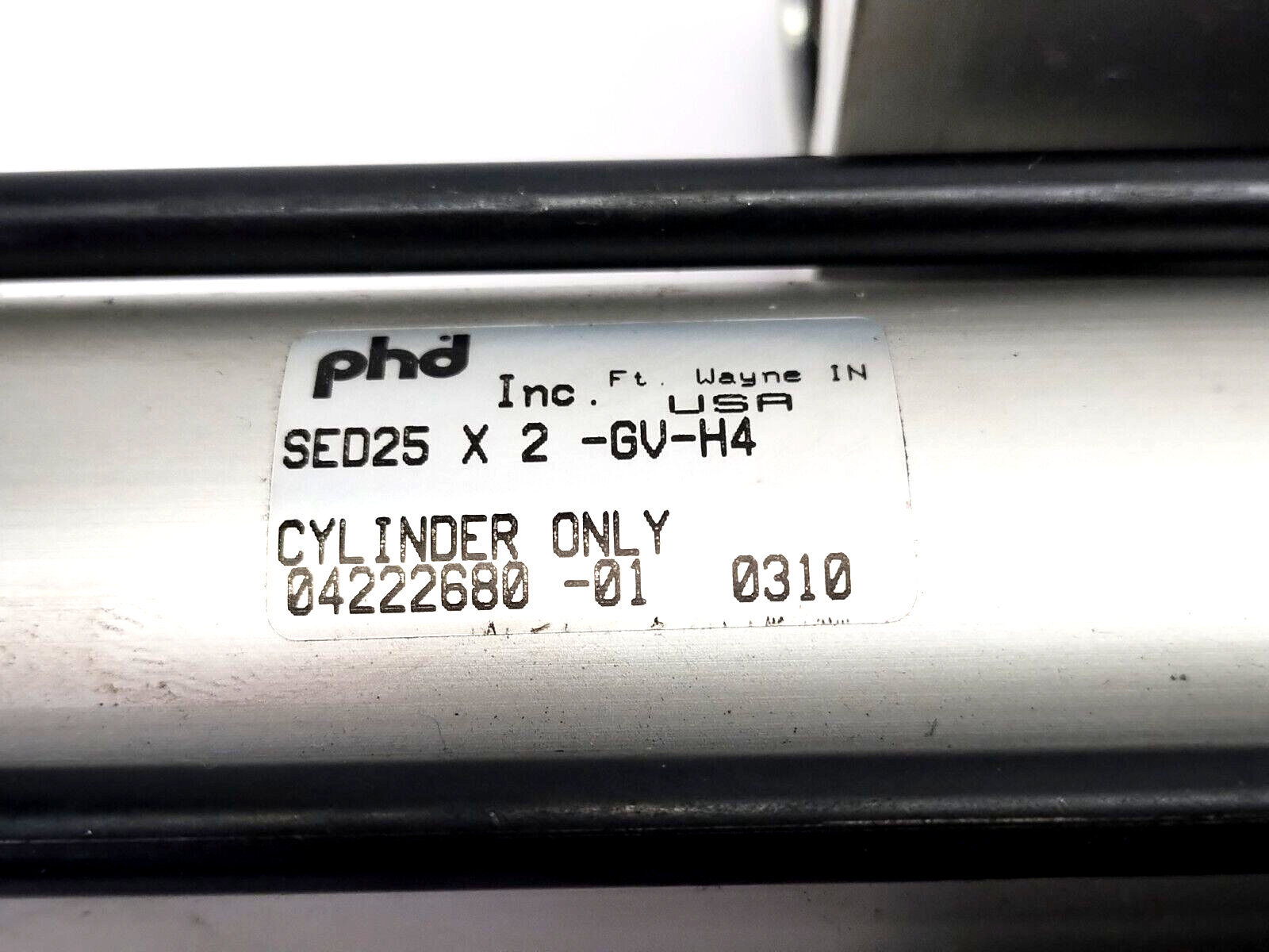 PHD SED25X2-GV-H4 Pneumatic Thruster Slide 1-3/8" Bore 2" Travel NO GUIDE SHAFTS - Maverick Industrial Sales