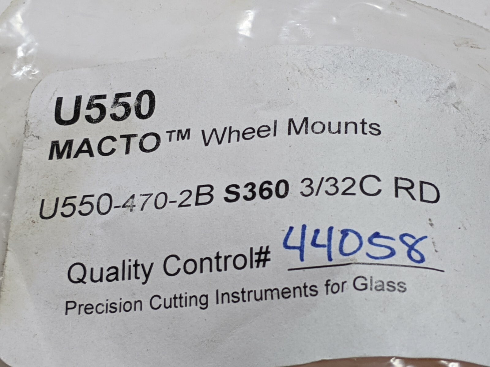 MacInnes U550-470-2B S360 3/32C RD Macto Wheel Mount - Maverick Industrial Sales