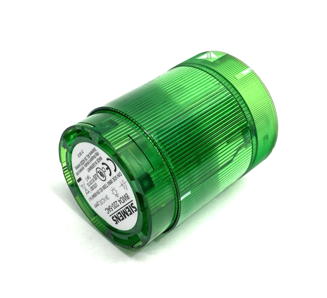 8WD4 220-5AC | Siemens Continuous 50mm Steady Stacklight Element Green - Used - Maverick Industrial Sales