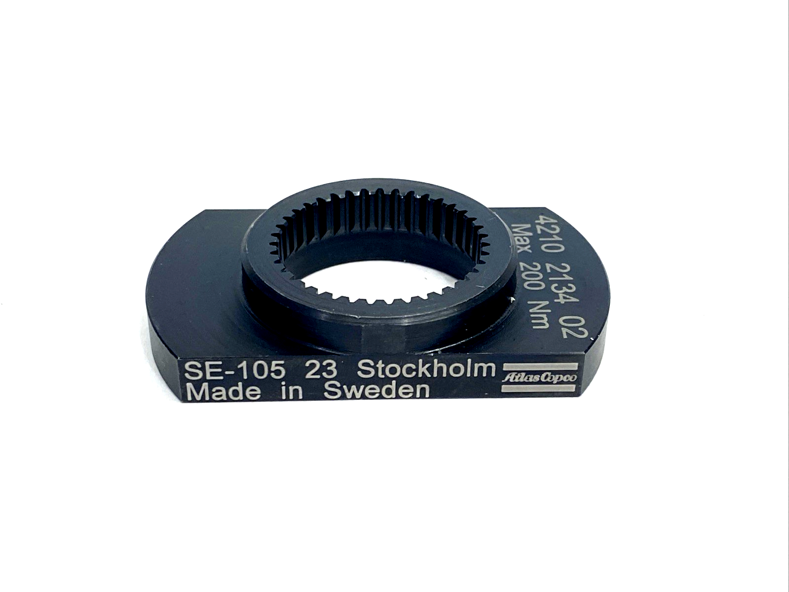 Atlas Copco 4210213402 Reaction Bar Spline Type 2, 70x41x14 mm Max 200 Nm - Maverick Industrial Sales