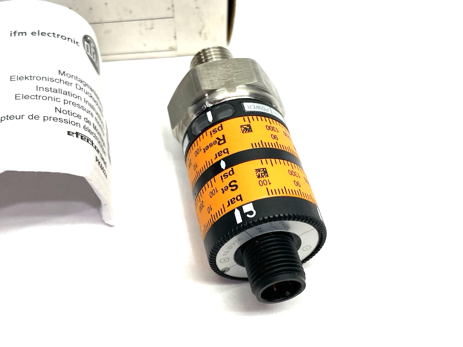 PK6522 | Ifm Pressure Switch with Intuitive Switch Point PK-100-SFG14-HCPKG/US/ /W - New – Open box - Maverick Industrial Sales