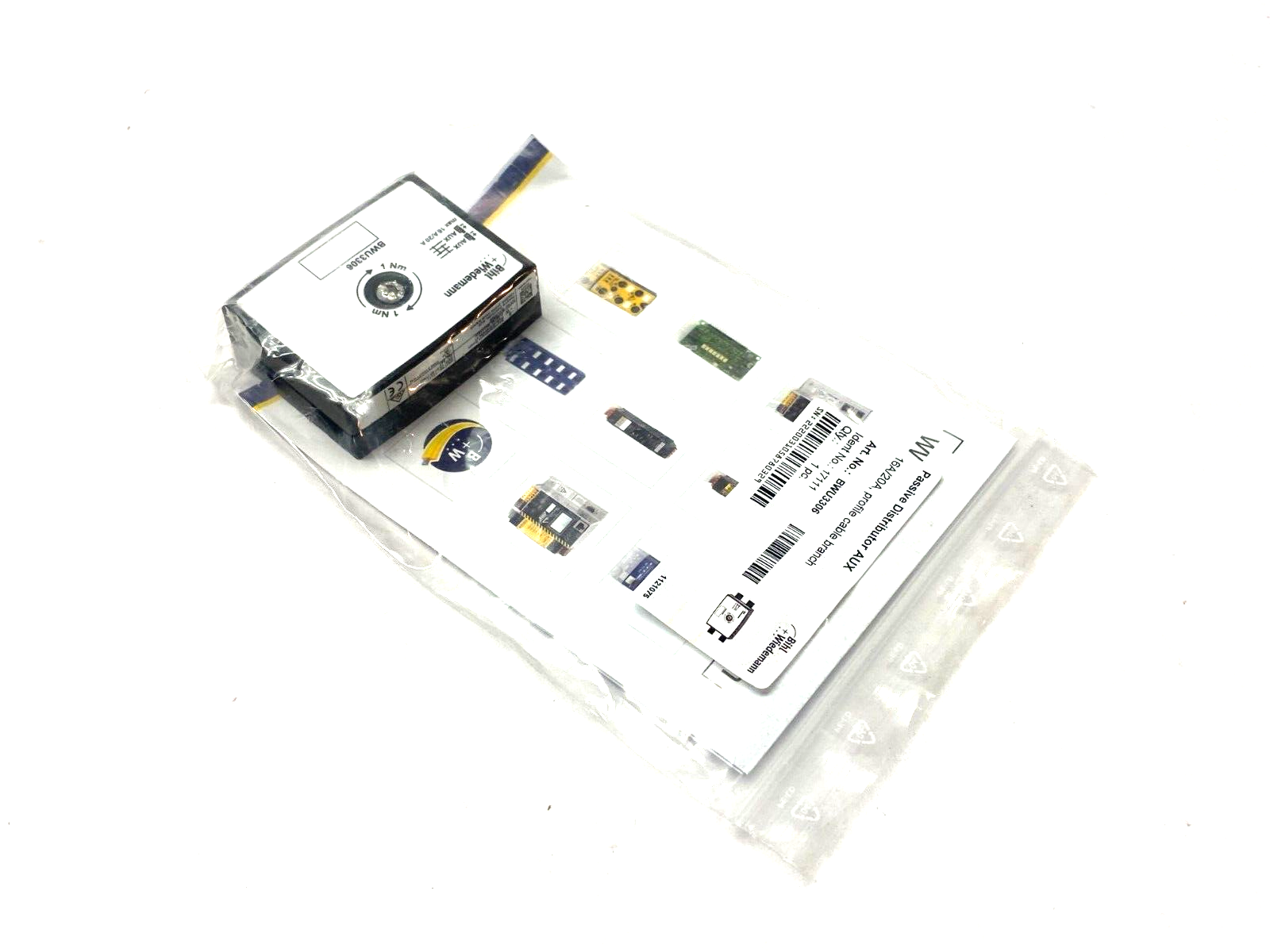 Bihl+Wiedemann BWU3306 Passive Distributor 16A/20A Profile Cable Branch 17111 - Maverick Industrial Sales